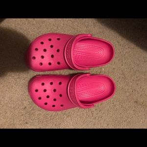 hot pink crocs (real)